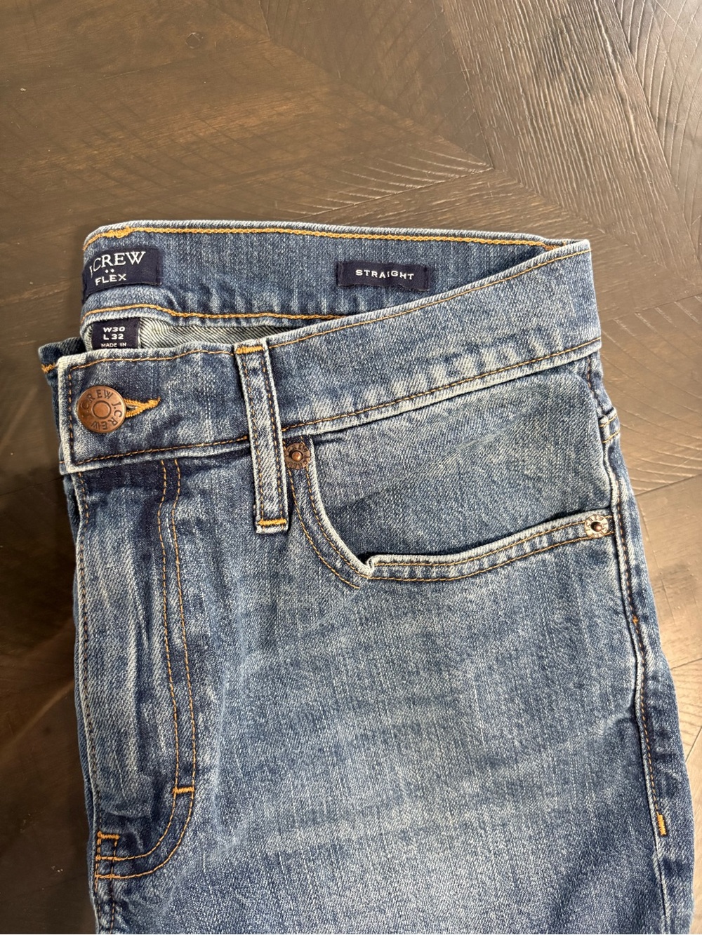J.Crew Flex Straight Jeans – Blue Denim – Men’s W32 L32 / W30 L32